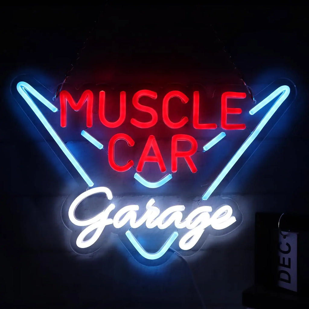 SRT Car Service Neon Signs LED Neon Light Sign Light up Neon Signs Car Refit Garage Wall Car Garage Repair Shop Car Badge